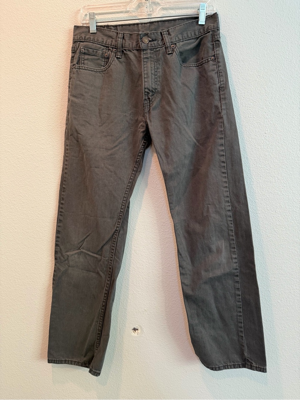Levi's 505 Men's Dark Gray Straight Jeans